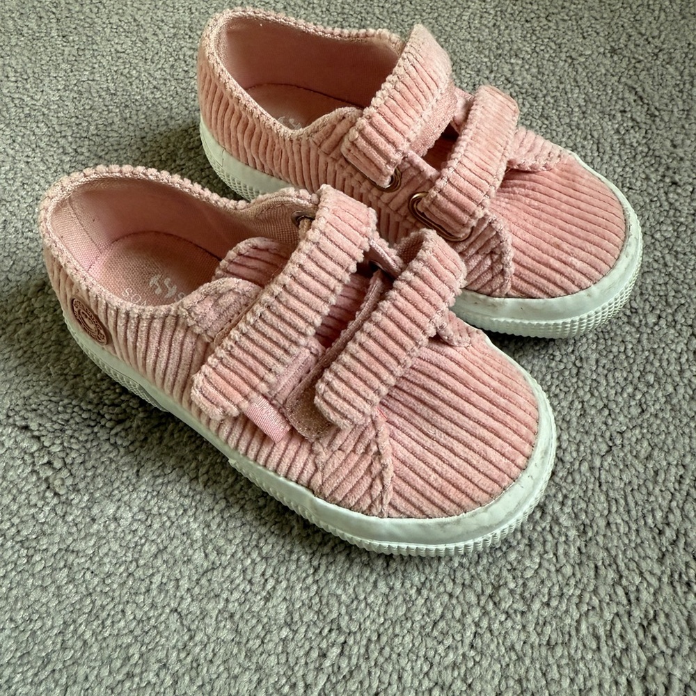 Superga Pink Corduroy Kids Sneakers